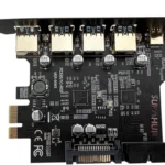 Tarjeta PCI 4 Puertos USB 3.0 Hub Concentrador Interno .