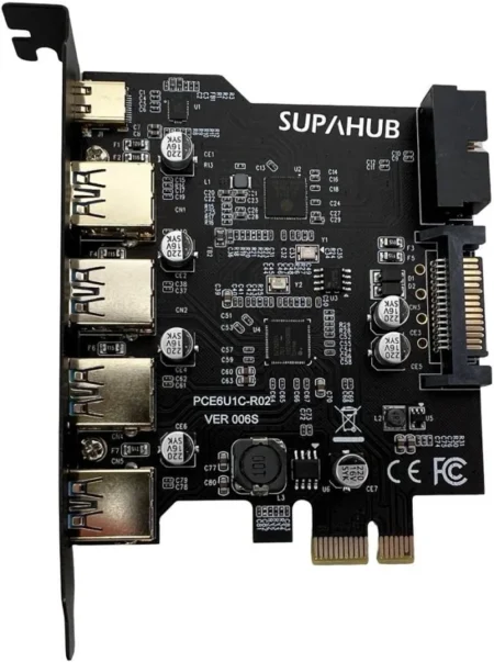 Tarjeta PCI 4 Puertos USB 3.0 Hub Concentrador Interno .