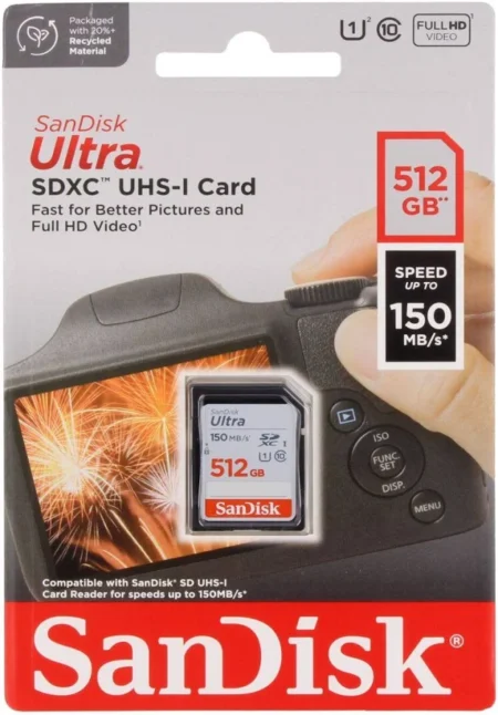 Memoria Sdxc 512Gb Sandisk Ultra Sdsdunc-512G-Gn6In/Uhs-I/Clase 10