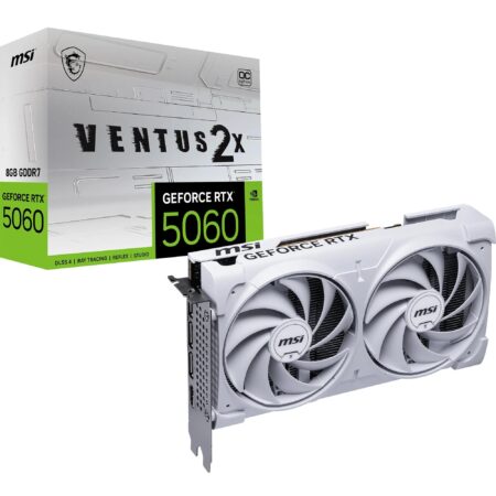 T/Video MSI Rtx 5060 Ti 8G Ventus 2X Oc White Plus Geforce/8Gb Gddr7/PCI-E 16X 5.0/HDMI/DP/2Xfan/128Bit/Blanco