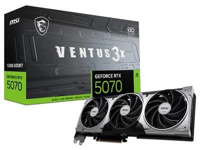 T/Video MSI Geforce Rtx 5070 12G Ventus 2X Oc/Geforce/12Gb Ddr7/PCI-E 5.0 X16/1Xhdmi/3Xdp