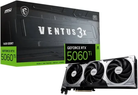 T/Video MSI Rtx 5060 Ti 8G Ventus 3X Oc Geforce/8Gb Gddr7/PCI-E 5.0/1Xhdmi/3Xdp/128-Bit