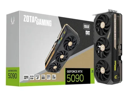 T/Video Zotac Gaming Geforce Rtx 5090 Solid Oc White Edition 32Gb Gddr7/PCI-E 5.0 X16/HDMI/DP/512 Bit/Zt-B50900J-10A
