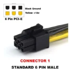 Cable Adaptador De Corriente PCI Express 6 Pines A 8 Pines .