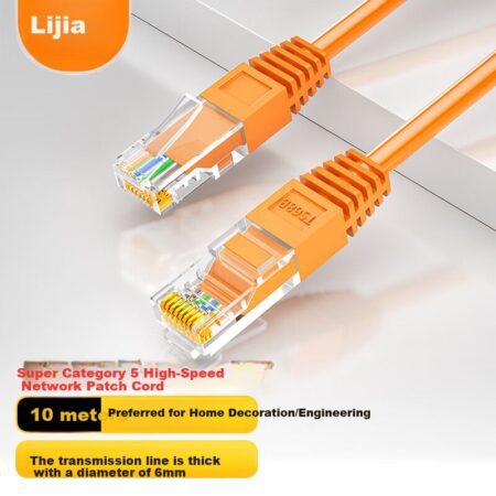 Cable De Red 10M Naranja Cat5E E Ethernet Sin Enganche
