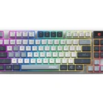 Teclado Inalambrico Mecanico MSI Forge Gk600 Tkl W Sky Us/Rgb/Multicolor/Ingles/Blanco Con Gris Y Azul