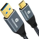 Cable De Carga USB-C Trenzado 2M USB Tipo C Pd 60W 3A Blanco