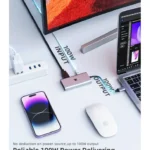 Adaptador Multifuncion USB C 4 HDMI Con Potencia Y USB A