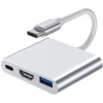 Adaptador Multipuertos USB-C HDMI DP Hub USB De 3 Puertos