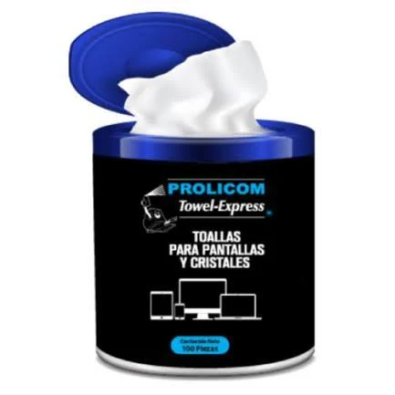 Toallas Antiestaticas Prolicom Towel Express 367868 100 Piezas/Para Pantallas Y Crsitales