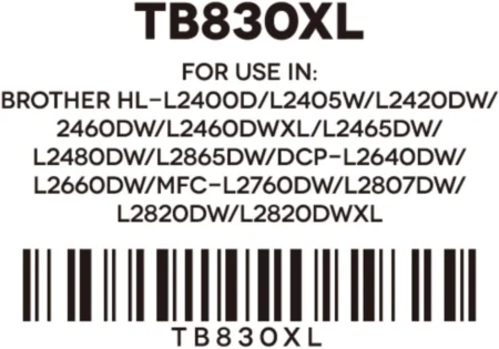 Toner Generico Gold Gt-Tb830Xl Compatible Con Brother/Negro