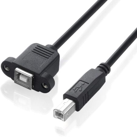 Cable 30Cm USB 2.0 Montaje En Panel Macho A Hembra USB A .