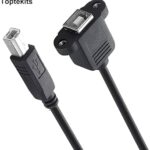 Cable 30Cm USB 2.0 Montaje En Panel Macho A Hembra USB A .
