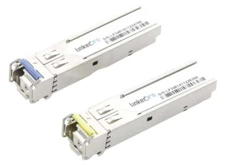 Transceptor Opticos Sfp+ Linkedpro Lp-Ind-Sfp-Bd-10G-10/Monomodo 1270 & 1330Nm/Conector Lc/10Gbps/10Gbase/Upc Simplex/Hasta 10Km/Ddm/2 Piezas.