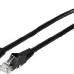 Cable 1.5M De Red Cat6A Negro Snagless PoE 100W RJ45