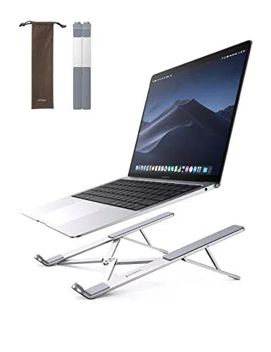 Soporte Para Laptop 11-17.3″ Ugreen 40289/Ajuste De Altura 46.5Mm-136.5Mm/Hasta 5Kg/Diseño Plegable/Plata
