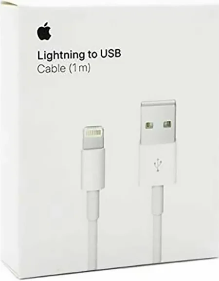 Cable USB A Lightning Negro De 30Cm Certificacion Mfi De Apple