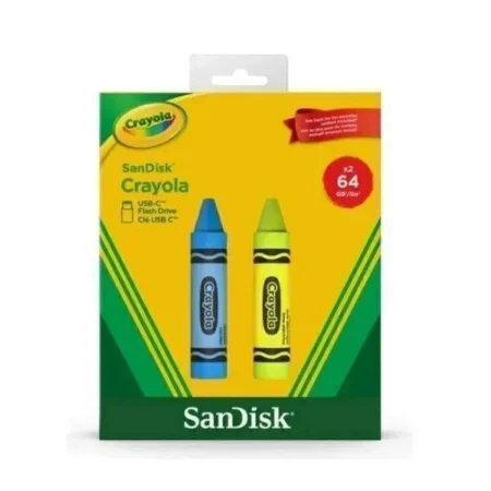 Memoria USB-C 3.2 64Gb Sandisk Crayola Sdczic-064G-G46B Azul Cerulean