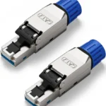 Conector RJ45 Generico Cat 7/Cat 6A/Ftp 10Gbps/20Pzs/.50 Micras Oro P Cable Grueso/Alta Velocidad