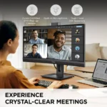 Curved Video Conferencing Monit With Windows Hello Compatible Ir
