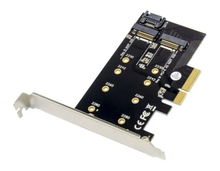 Tarjeta Pci Express 2x Ssd Ngff M.2 2x Sata Iii Controlador