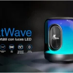 Bocina Portatil Xtech Xts-617 Beatwave/Con Luces LED/Conexion Bluetooth V5.3/Aux/USB/Tarjeta De Memoria