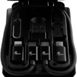 Estuche Portatil Multifuncional Xtech Xtc-570/USB-C Macho-USB-C Macho Xtech/Con Adaptador USB A/Micro USB/Lightning/480 Mbit/S/1 Pieza/Negro