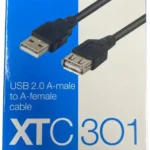 Cable USB 2.0 Macho A Hembra Xtech Xtc-301/1.8M/Negro