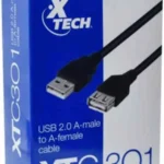 Cable USB 2.0 Macho A Hembra Xtech Xtc-301/1.8M/Negro