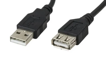 Cable USB 2.0 Macho A Hembra Xtech Xtc-301/1.8M/Negro