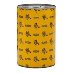 1 Rollo Resin Ribbon 64Mmx74M 2.52Inx24 2Ft 6200 Resin 12Mm 0.5In
