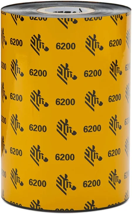 1 Rollo Resin Ribbon 64Mmx74M 2.52Inx24 2Ft 6200 Resin 12Mm 0.5In