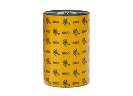 1 Rollo Wax Ribbon 156Mmx450M 6.14Inx14 76Ft 6000 Wax 25Mm 1In Co
