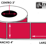 Zebra Etiqueta Tt 4Inx8In Cent 3Inz-Perform 2000T Con 750 Eti