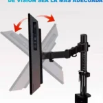 Soporte De Escritorio Vertical Para 2 Monitores 15In A 27In