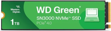 U. Estado Solido SSD M.2 1Tb Western Digital Green Sn3000/PCI-E 4.0/4100 Mb/S Escritura/5000 Mb/S Lectura/NVMe/Wds100T4G0E