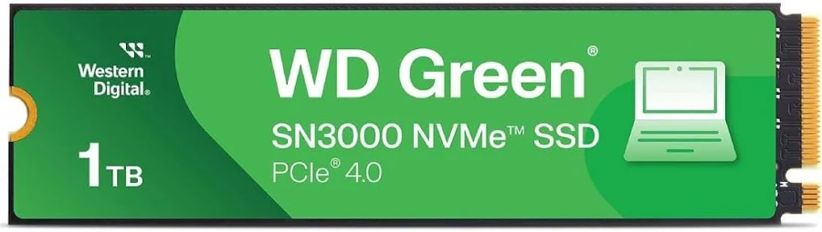 U. ESTADO SOLIDO SSD M.2 1TB WESTERN DIGITAL GREEN SN3000/PCI-E 4.0/4100 MB/S ESCRITURA/5000 MB/S LECTURA/NVME/WDS100T4G0E