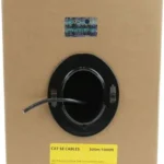 Rollo Bobina 304M Cable Cat5E Utp Red Cmr Negro Bulk Granel .