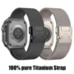 49Mm Natural Titanium Milanese Loop - Medium