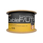 Bobina De Cable Cat.6  F/Utp, Revestimiento Tipo Cmx Externo, 305M, Negro Enterprise 100% Cobre 23 Awg