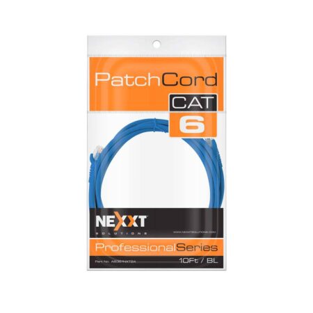 Cable Patch Cord Cat.6 Utp – Multifilar, Con Revestimiento Tipo Cm, 3.00M, Azul 24Awg