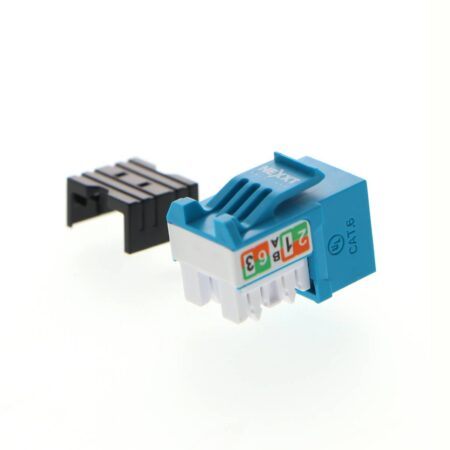 Módulo Keystone Jack  Rj-45 Hembra Cat.6 Sin Blindaje, Tipo 110, Azul Pcgkjc6Tyrjbl