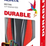 D. Duro Externo Usb3.2 De 1Tb 2.5" Adata Hd770G Rgb Rojo, Ahd770G-1Tu32G1-Crd