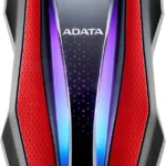 D. Duro Externo Usb3.2 De 1Tb 2.5" Adata Hd770G Rgb Rojo, Ahd770G-1Tu32G1-Crd