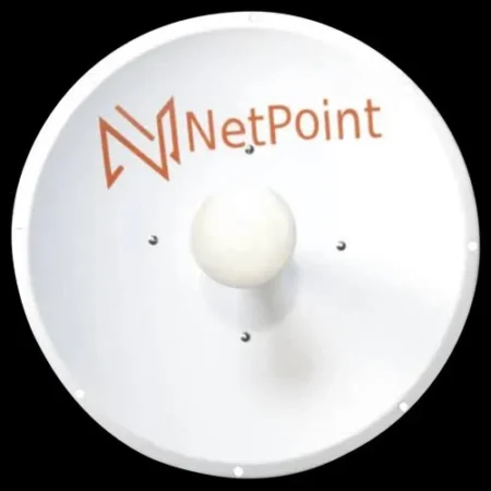 Antena Direccional Blindada Netpoint Npx64 De 36Dbi/5.9-7Ghz/2Ft/Slant De 45 Y 90 Grados/Incluye Jumpers Con Conector N-Macho A Rpsma/Montaje Y Radomo Incluido