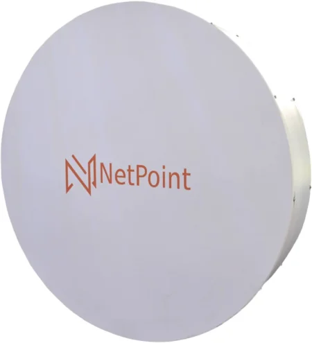 Antena Direccional Netpoint Nppros34 De 34Dbi/4.9-6.4Ghz/Hasta 50Km/Tecnologia Twist-On/Para Radio C5X B5X Y C6X