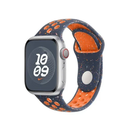 40Mm Blue Flame Nike Sport Band – M/L