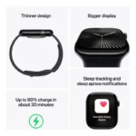 Apple Watch 49 Blk/Char B Ti Tl M/L-Ame