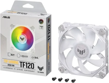 Ventilador Asus Tuf Gaming Tf120 Argb 3in1/120x120mm/rgb/rpm/metal Y Plastico/negro
