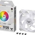 Ventilador ASUS Tuf Gaming Tf120 Argb White 3In1/120X120Mm/Rgb/Rpm/Metal Y Plastico/Blanco